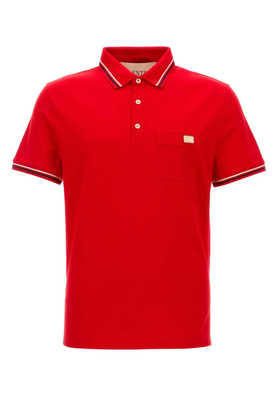Valentino Garavani 100% Cotton polo shirt in red