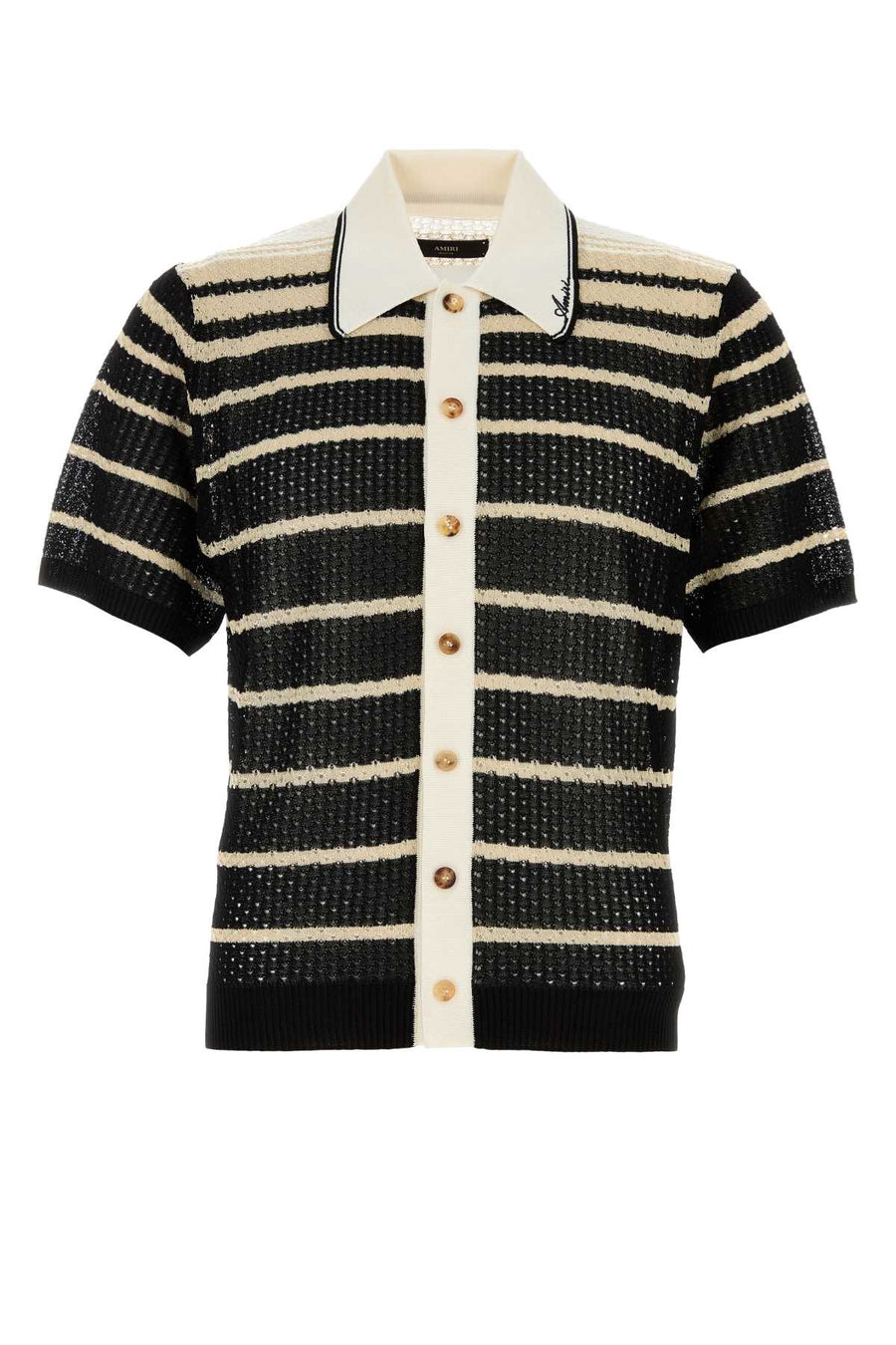 Amiri Button 100% Viscose shirt in black