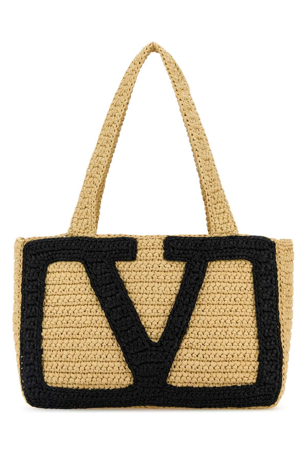 Valentino Garavani Tote Viscose tote bag in beige