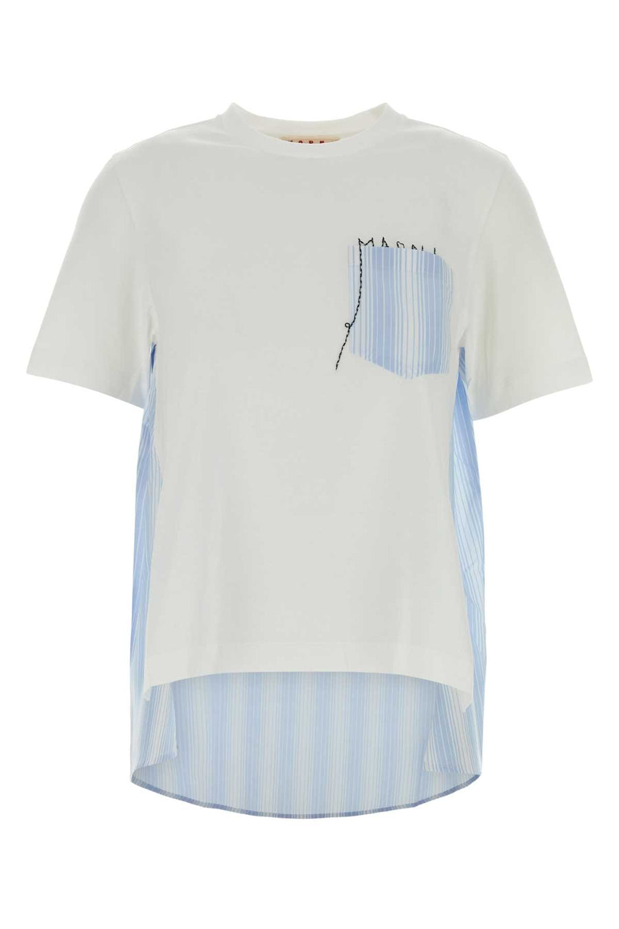 Marni Exterior: 100% Cotton t-shirt in white