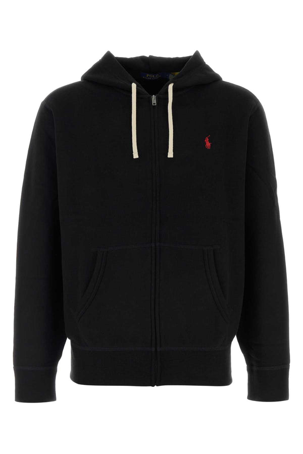 Polo Ralph Lauren Cavallino 60% Cotton hoodie in black