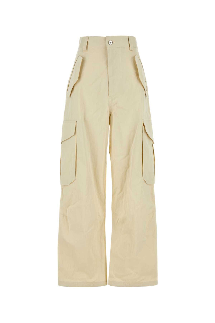 Bottega Veneta Cotone Cotton cargo pants in beige