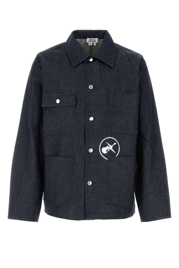 A.P.C. Grand 100% Cotton jacket in navy