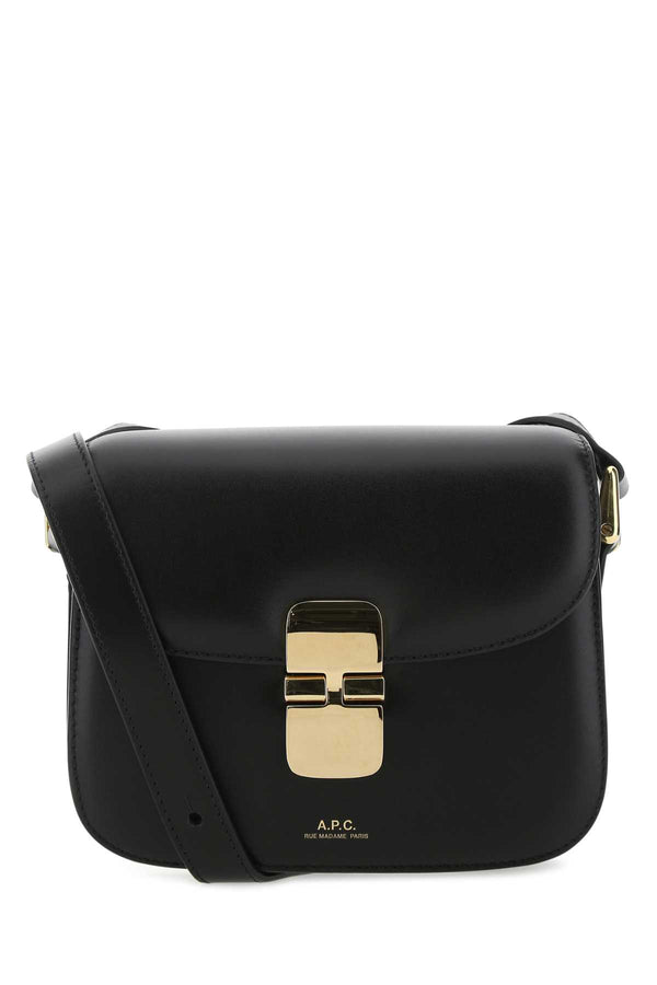 A.P.C. 100% Calfskin crossbody bag in black