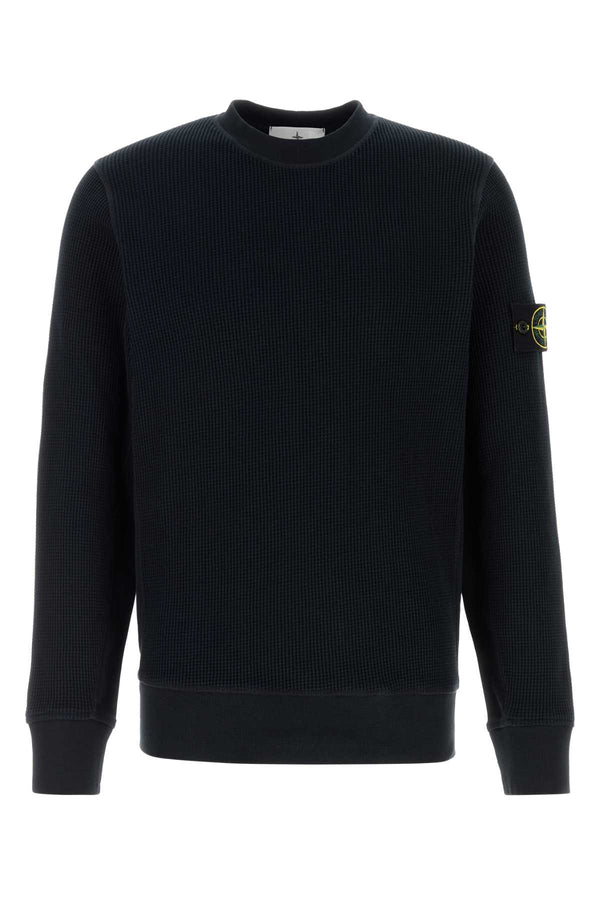 Stone Island 100% cotton (main) sweatshirt in navy