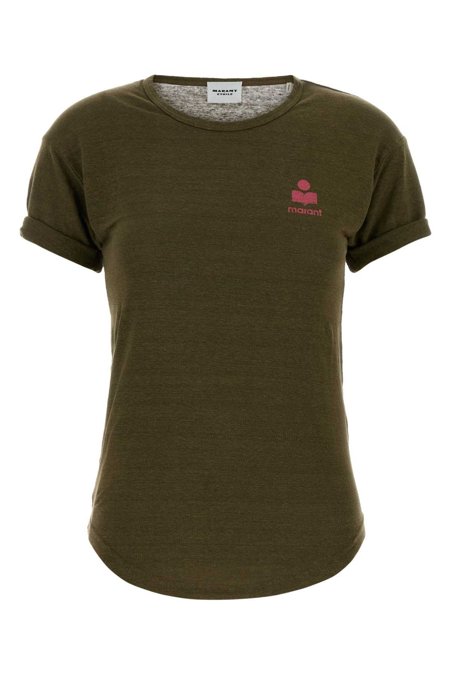Isabel Marant Etoile 100% linen t-shirt in green