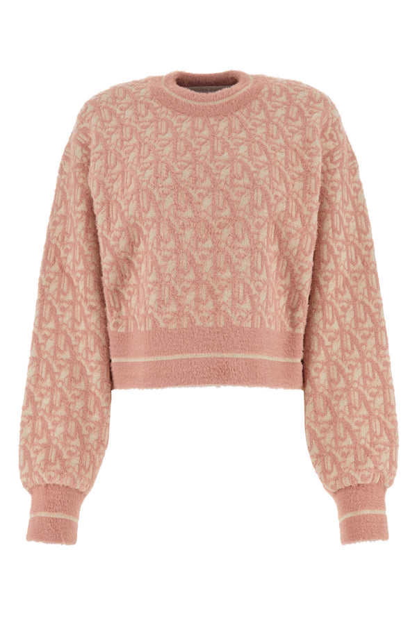 Palm Angels 56% Nylon sweater in beige
