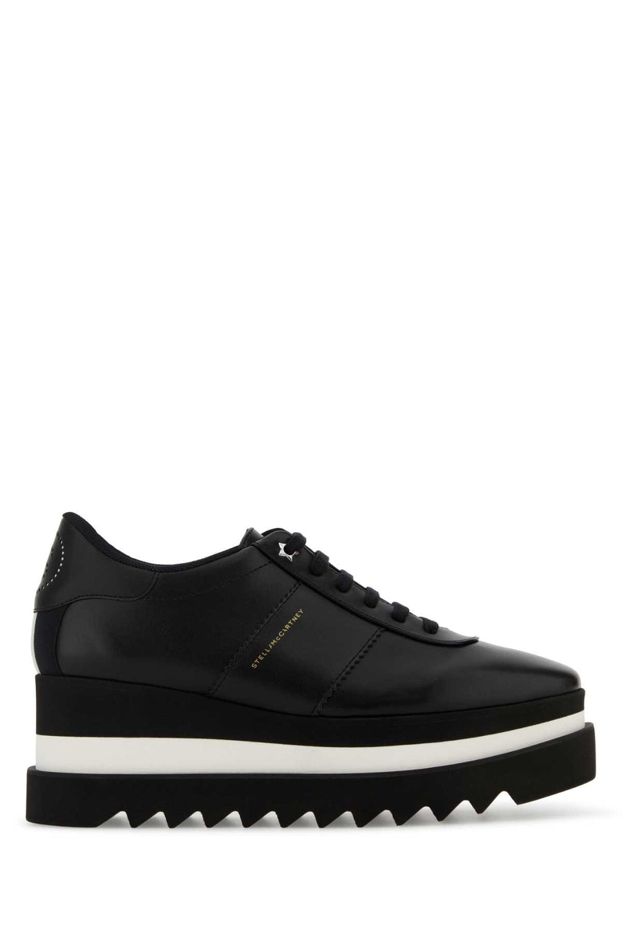 Stella McCartney 100% recycled polyester upper sneaker in black