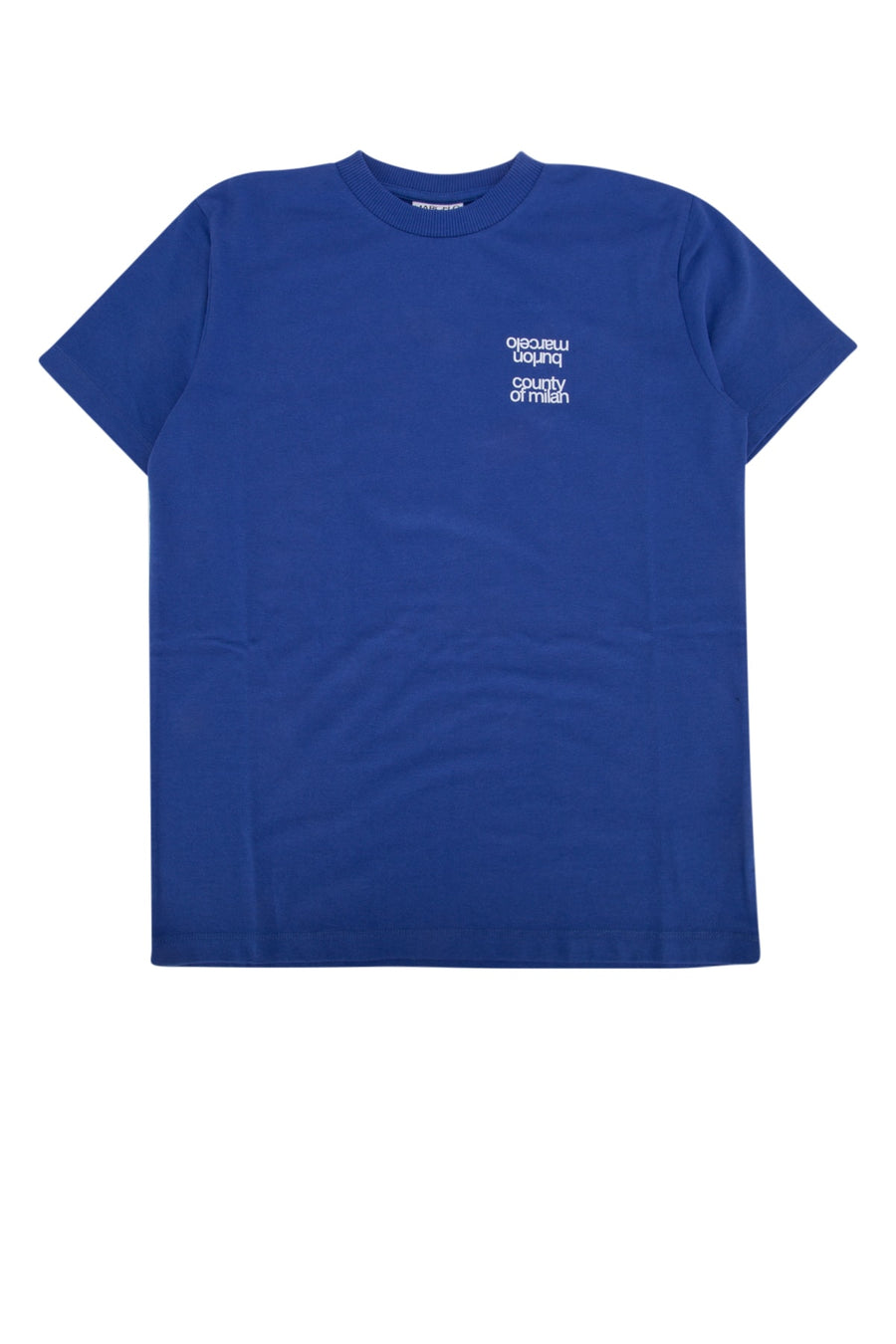 Marcelo Burlon Kids Panther 48% Cotton 52% Polyester (body); 46% Cotton 50% Polyester 4% Elastan (rib details) t-shirt in blue