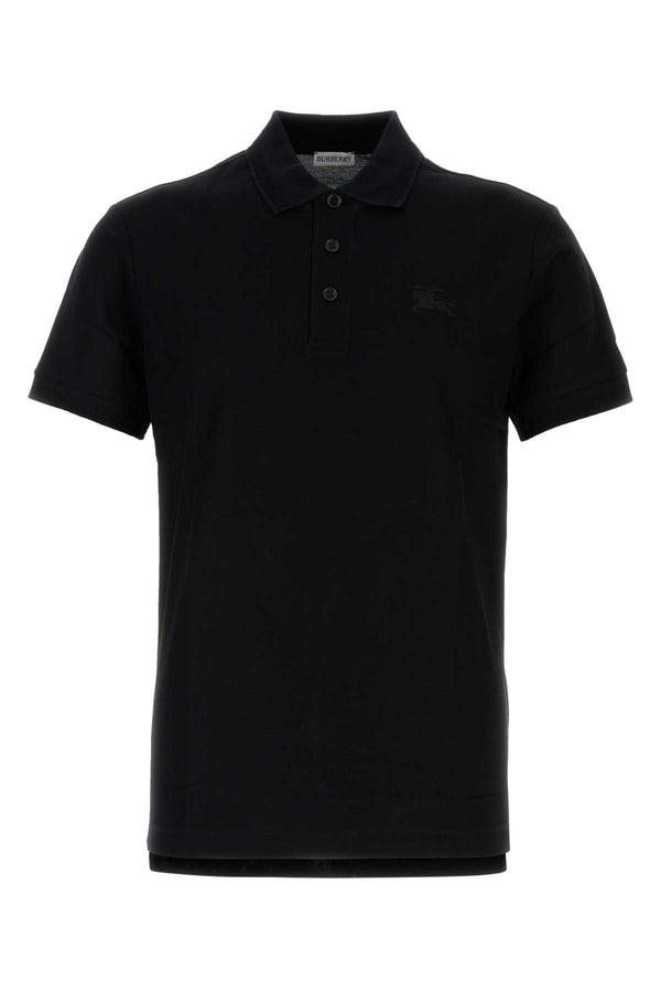 Burberry 100% Cotton polo shirt in black