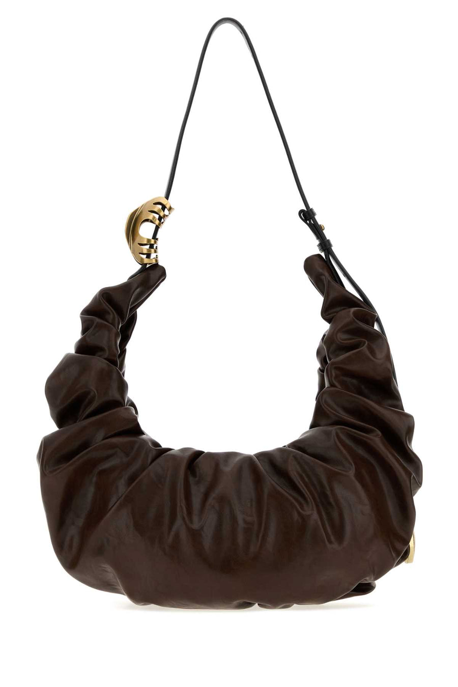 Diesel Hobo Exterior: 95% Polyurethane shoulder bag in brown