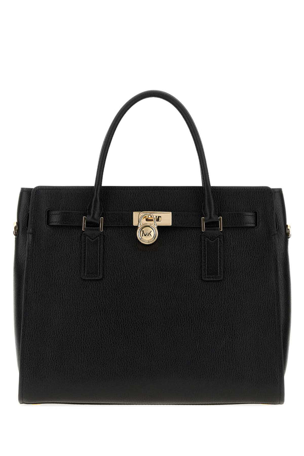 Michael By Michael Kors Satchel Exterior: 100% Leather top handle bag in black