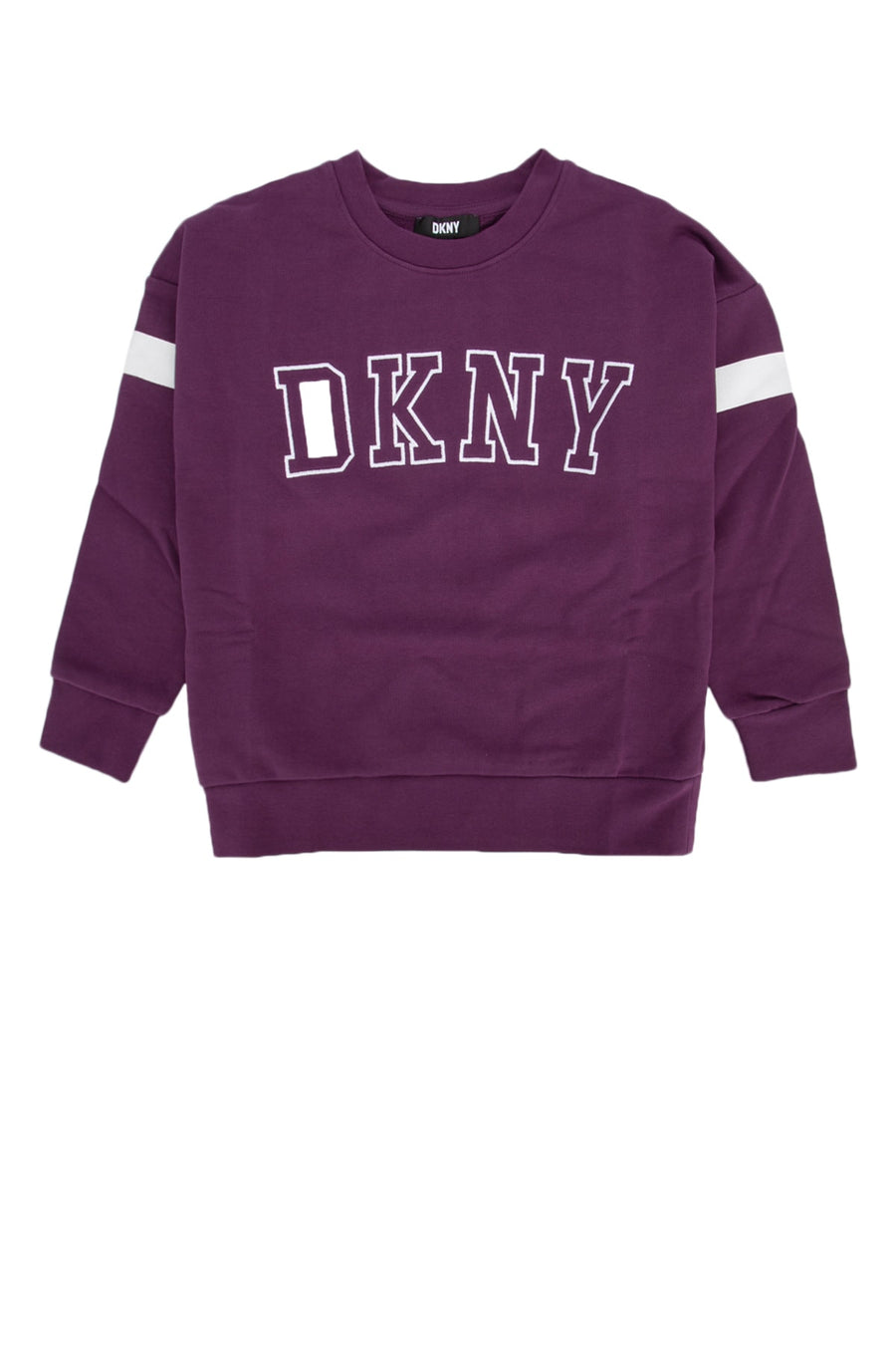 Dkny Junior 100% cotton with 97% organic cotton and 3% elastane sweatshirt in purple