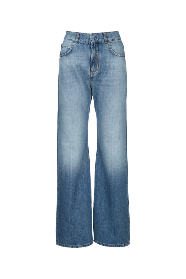 Pinko Wide Denim jeans in blue