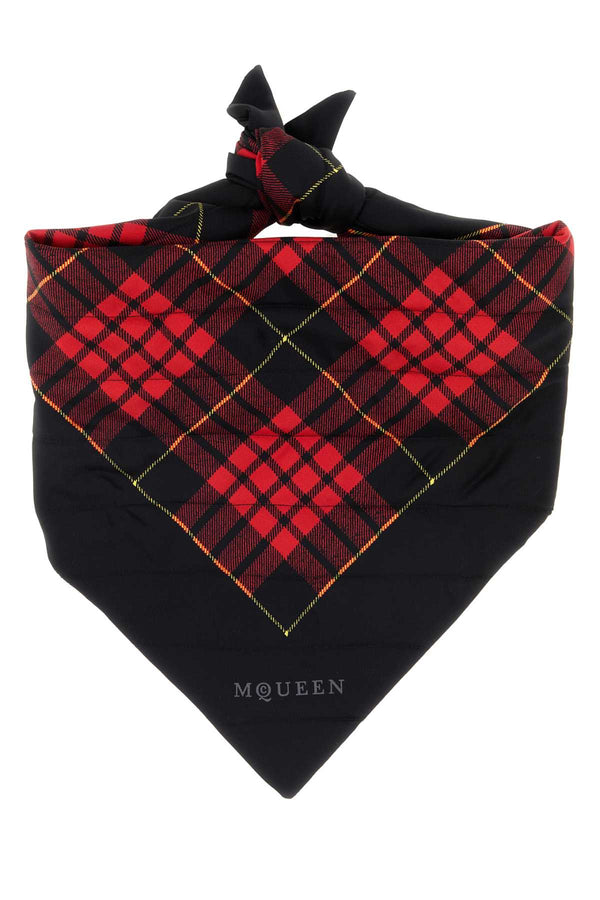 Alexander McQueen 100% Silk scarf in black