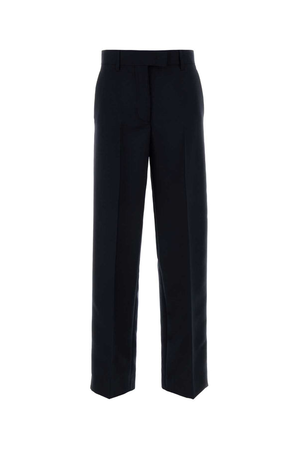 Miu Miu 60% Mohair 40% Virgin Wool trousers in navy