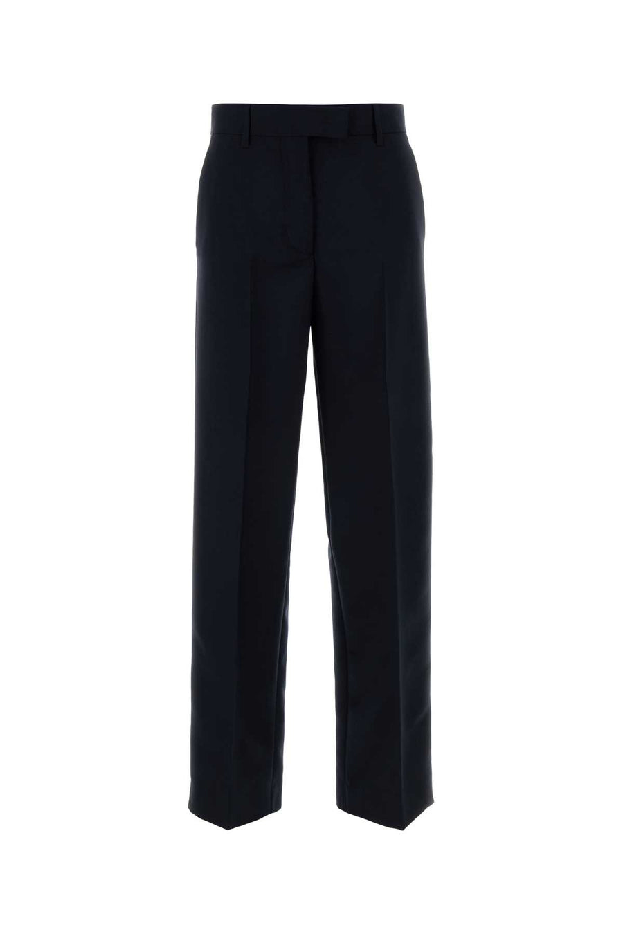 Miu Miu 60% Mohair 40% Virgin Wool trousers in navy