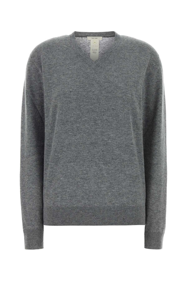 The Row 100% Cashmere sweater in gray