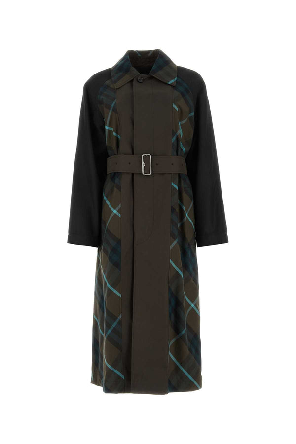 Burberry Exterior: 100% Cotton trench coat in brown