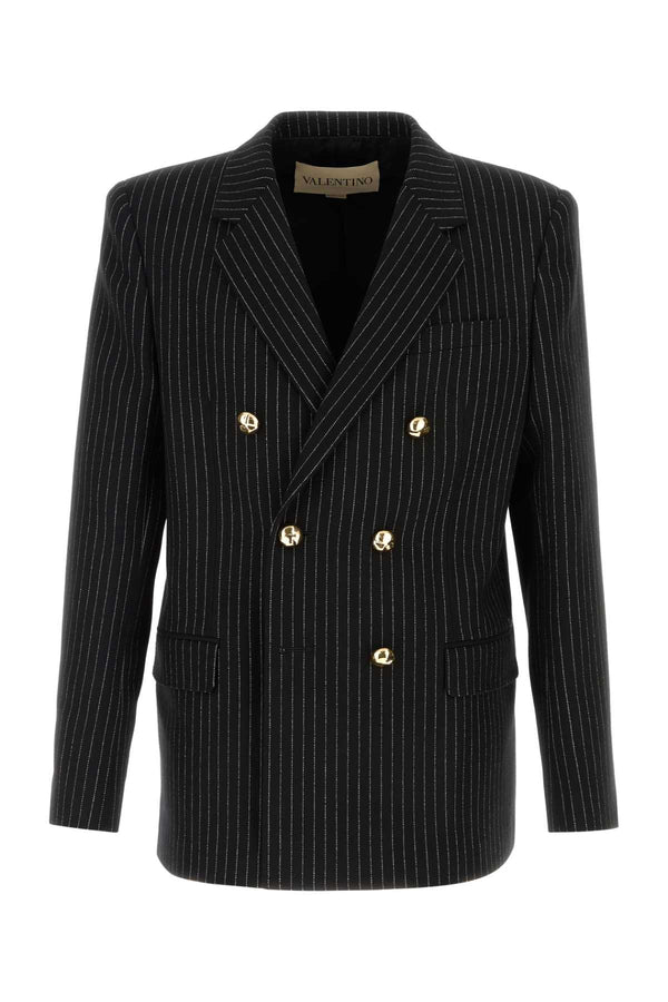 Valentino Garavani Exterior: 95% Wool blazer in black