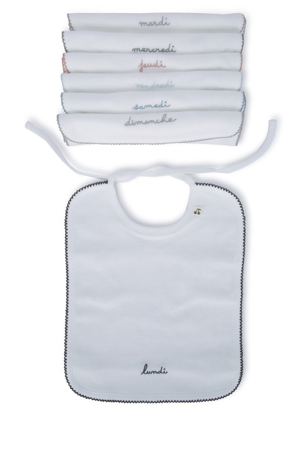 Bonpoint Accessories 100% cotton hair bands in white