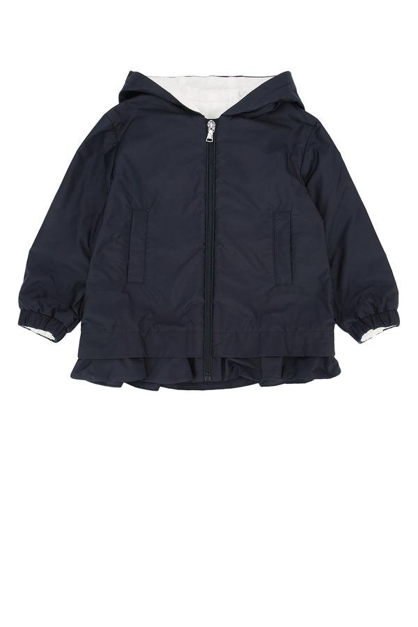 Moncler Jr Jacket Nylon down jacket in navy