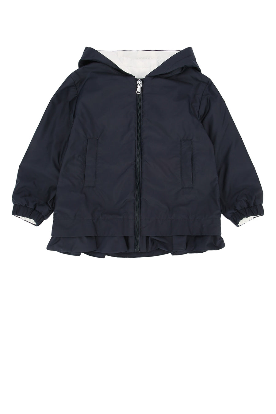 Moncler Jr Jacket Nylon down jacket in navy
