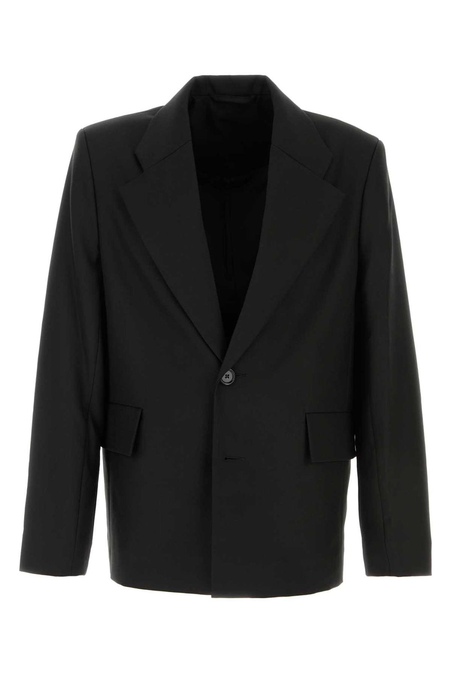 Sefr Blazer Exterior: 55% Polyester 45% Wool; Lining: 55% Polyester 45% Viscose blazer in black