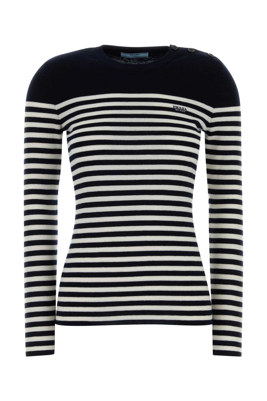 Prada 100% Virgin wool sweater in navy