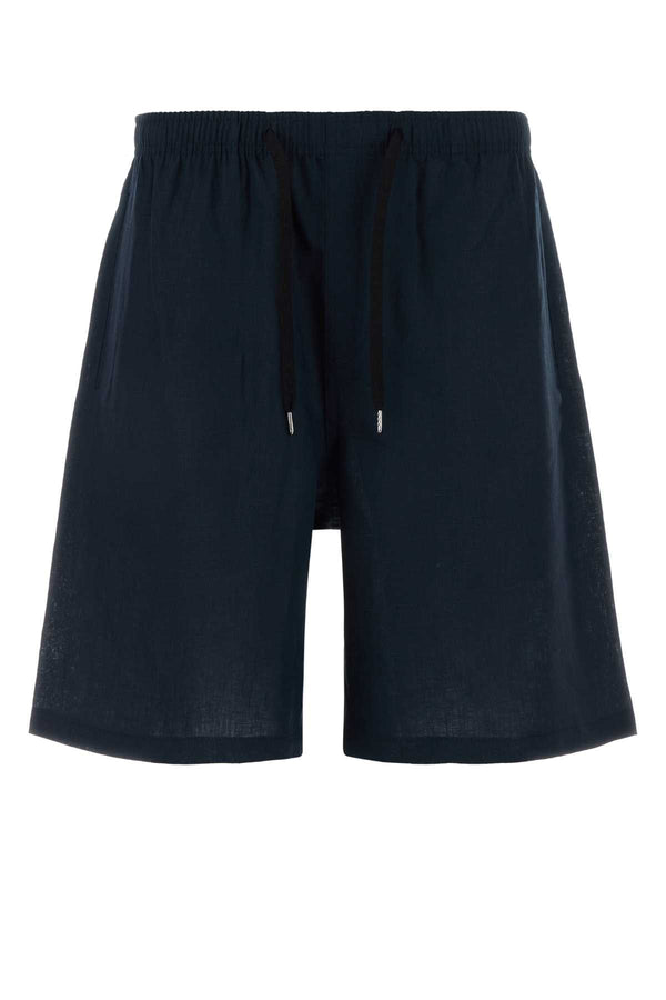 Cellar Door 100% Linen bermuda shorts in navy