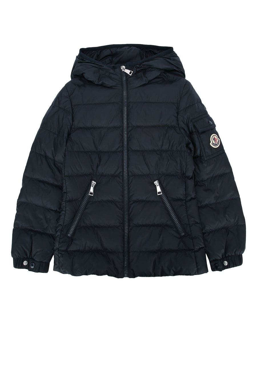 Moncler Jr Jacket Outer: 100% Polyamide/Nylon down jacket in navy