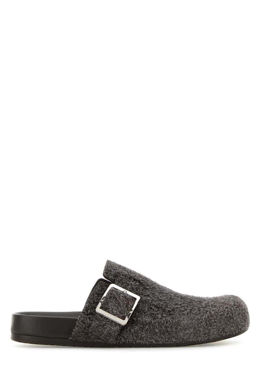 Loewe Darkbrown Exterior: 100% Wool; Interior: 100% Leather; Sole: Rubber mule in gray