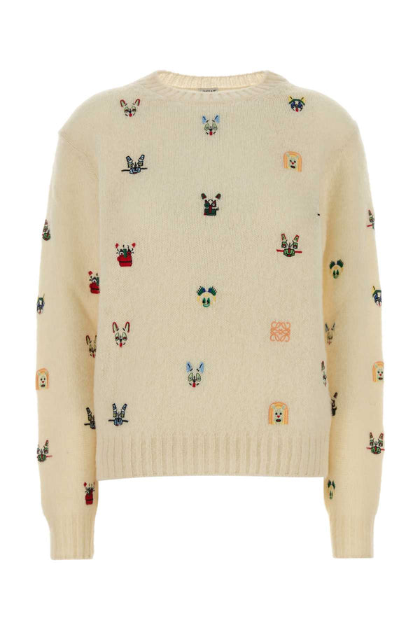 Loewe 99% Wool sweater in cream