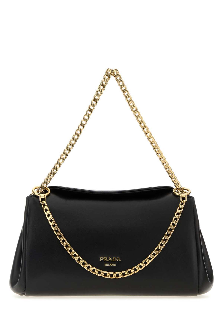 Prada 100% Agnello shoulder bag in black