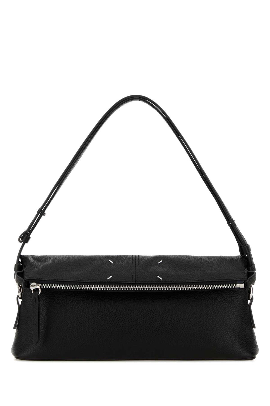 Maison Margiela Soft Exterior: 100% Calf shoulder bag in black