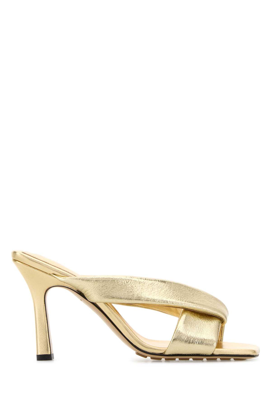 Bottega Veneta Exterior: 100% Lamb; Interior: 100% Lamb; Sole: Rubber sandal in gold