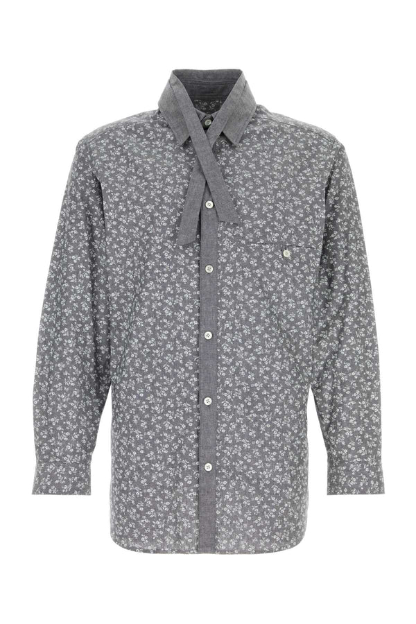 Yohji Yamamoto Spare 100% Cotton shirt in gray