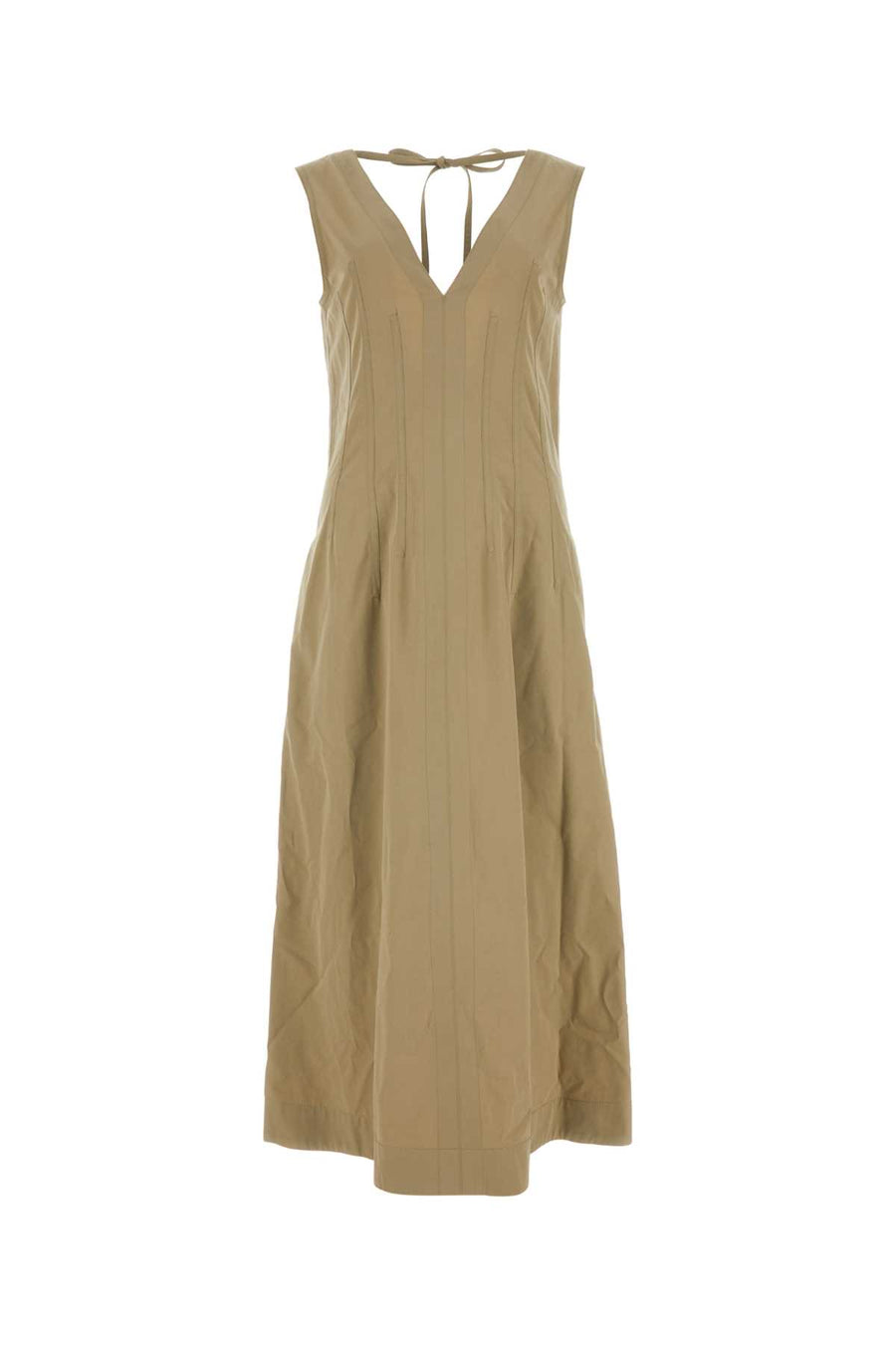 Bottega Veneta 72% Cotton dress in beige