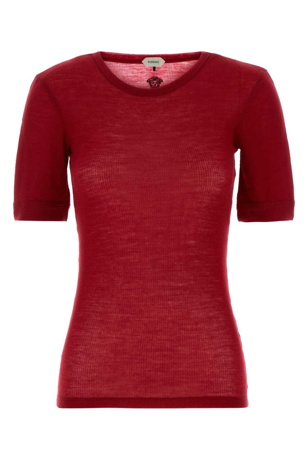 Versace 100% Virgin Wool t-shirt in red