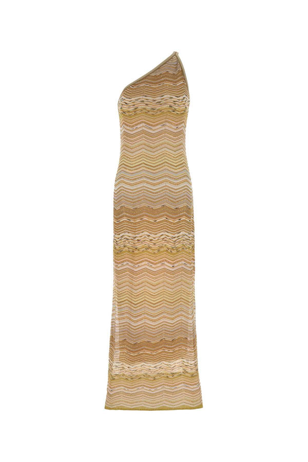 Missoni Lungo 78% Viscose dress in gold
