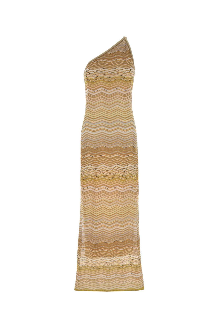 Missoni Lungo 78% Viscose dress in gold