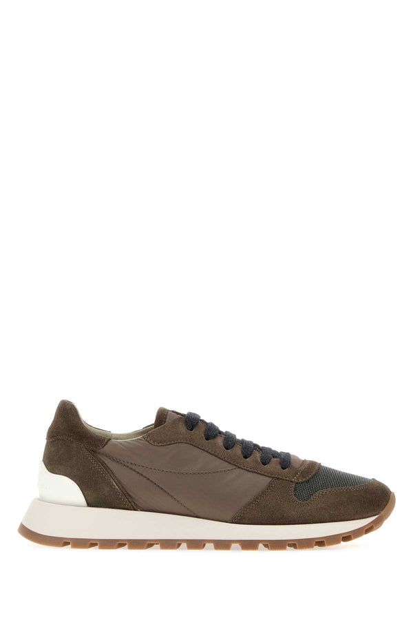 Brunello Cucinelli Sneakers Calf leather sneaker in brown