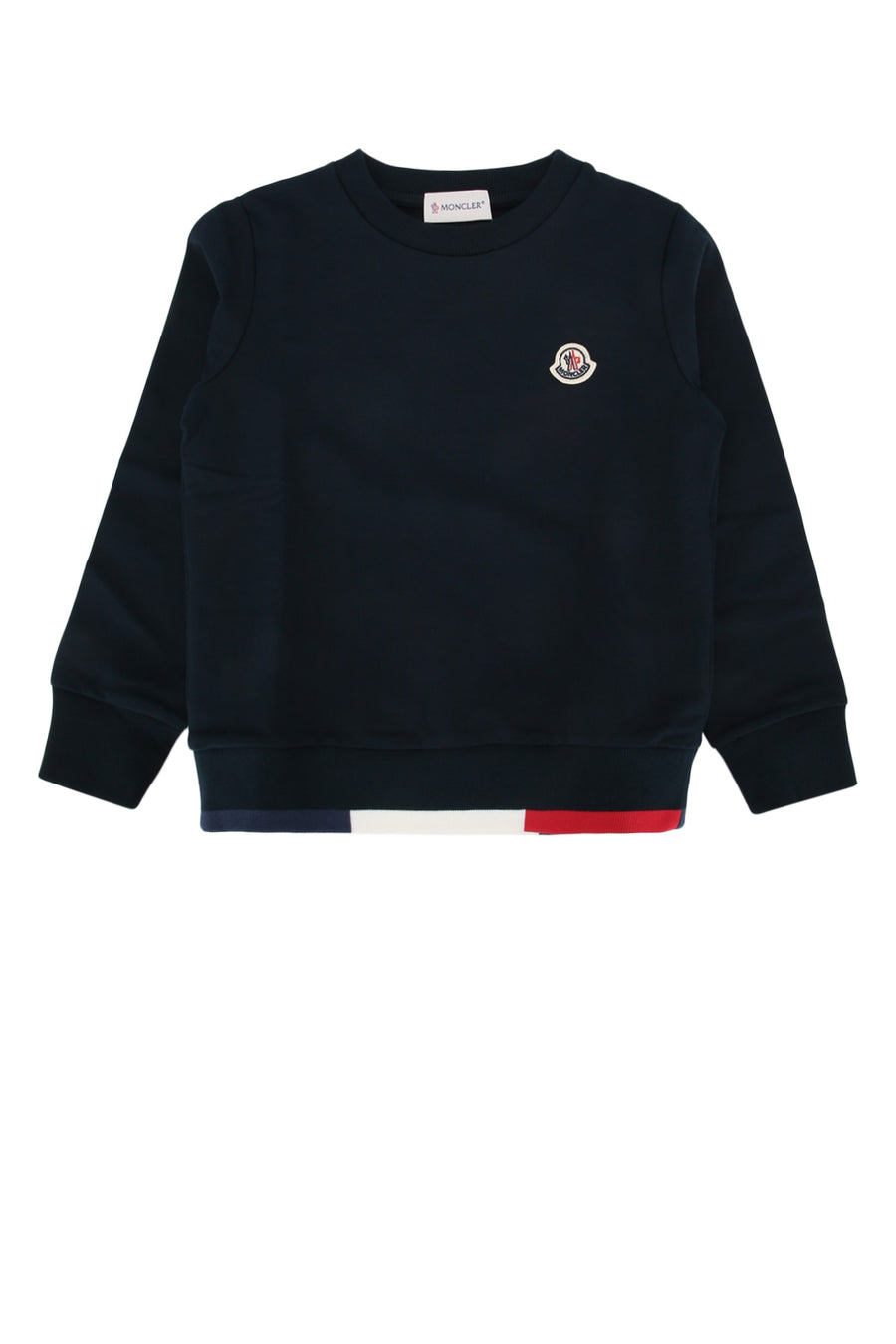 Moncler Jr Clothing 94% Cotton sweatshirt in navy
