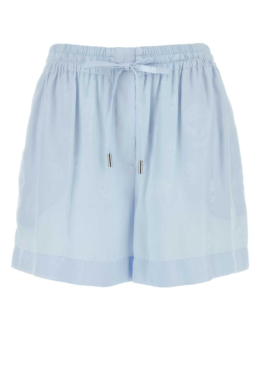 Alexander McQueen Fodera: 100% Viscose bermuda shorts in blue