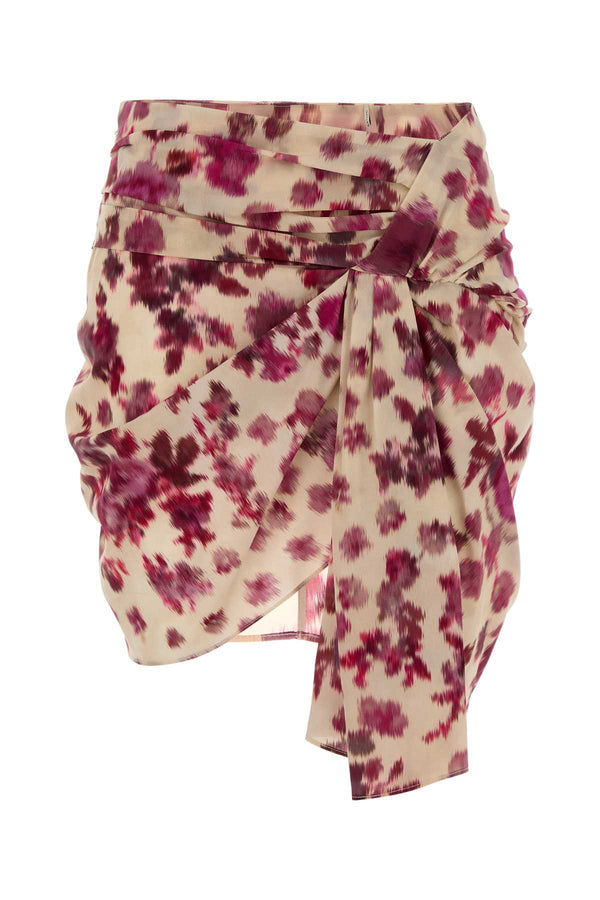 Isabel Marant 91% silk skirt in pink