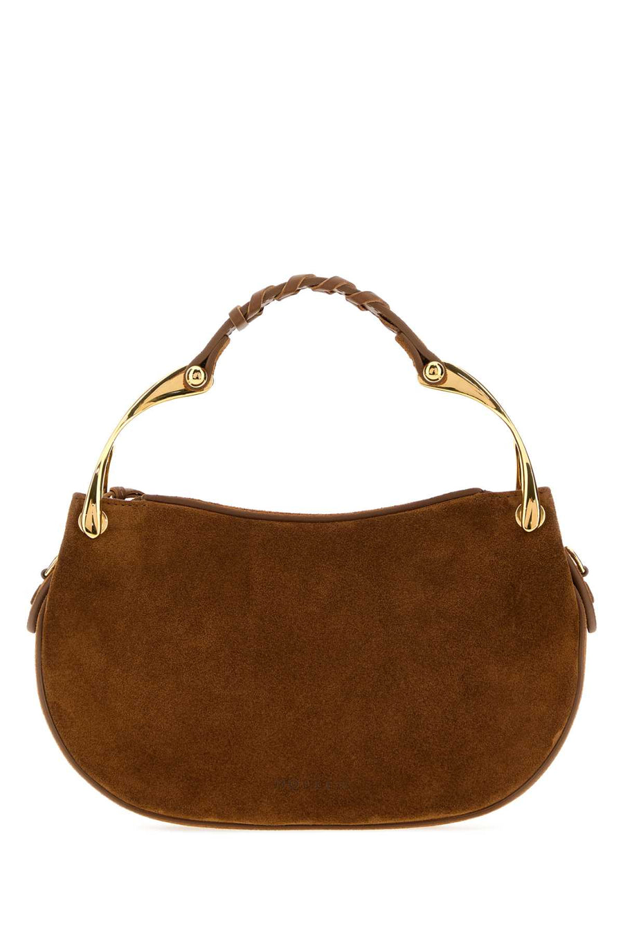 Wishbone Mini Darkbrowngold Calf Skin Borse A Mano