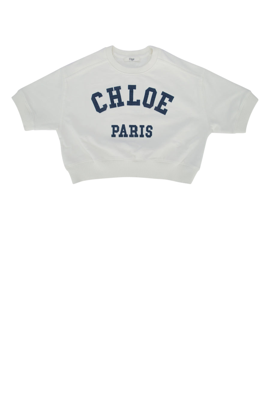 Chloe Kids Dete 100% Cotton sweatshirt in white