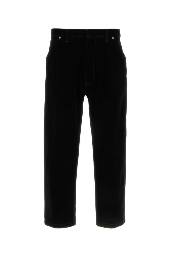 Prada 83% Cotton trousers in black