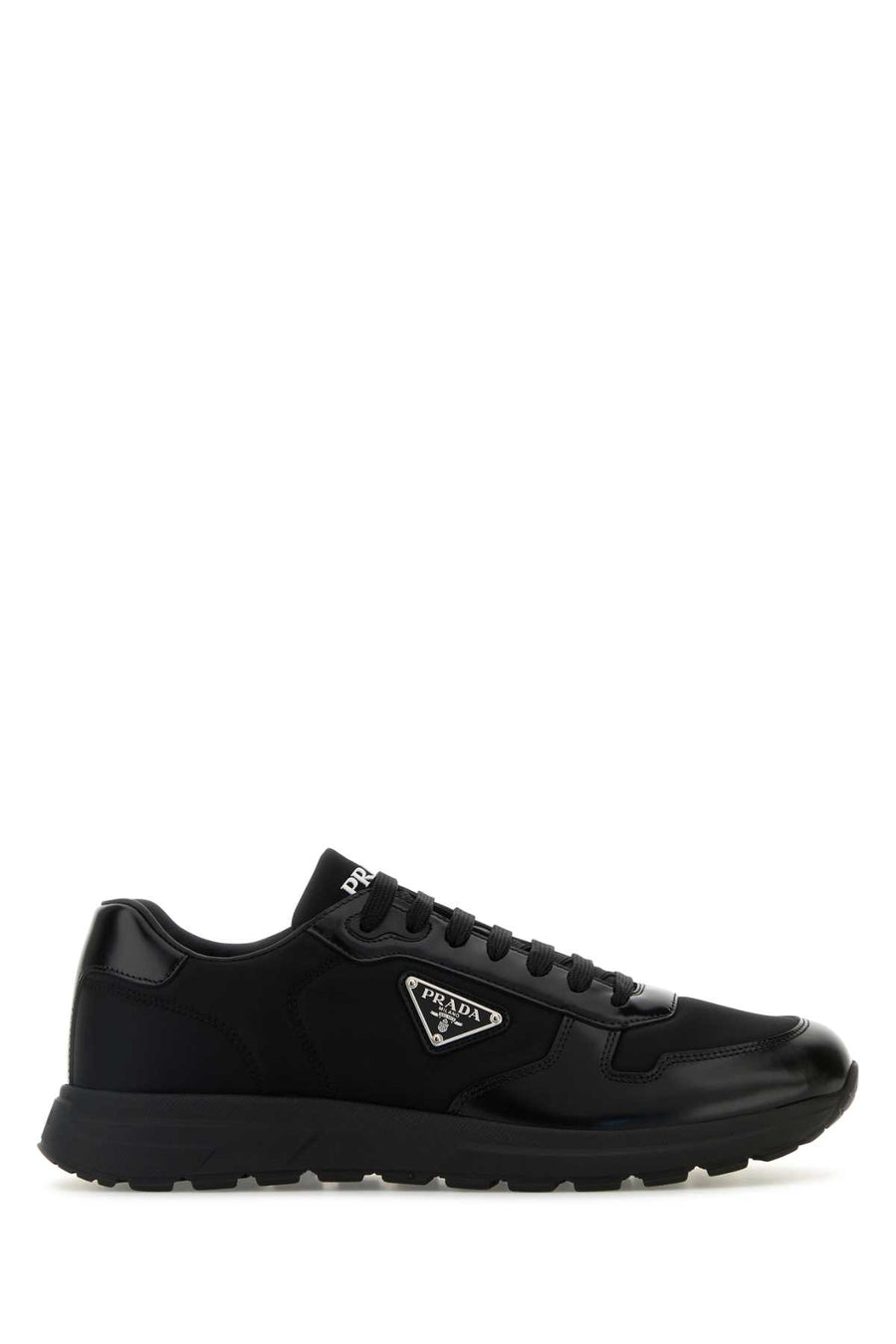 Prada 100% recycled polyamide sneaker in black