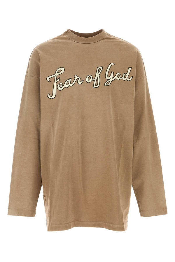 Fear Of God Exterior: 100% Cotton t-shirt in beige